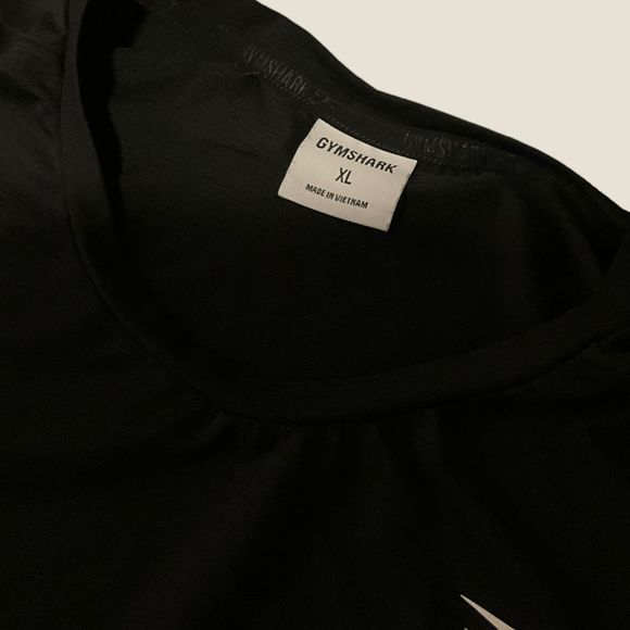 Gymshark Basic Logo Long sleeve Athletic Tee Black Size XL - Picture 3 of 4